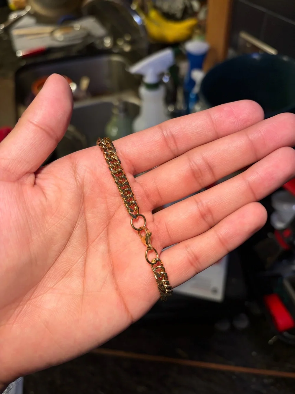 Gold Plated Cuban Link Bracelet — 6mm